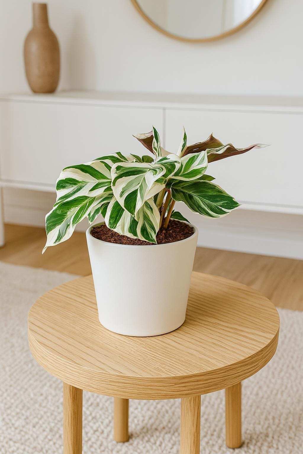 Calathea 'White Fusion'