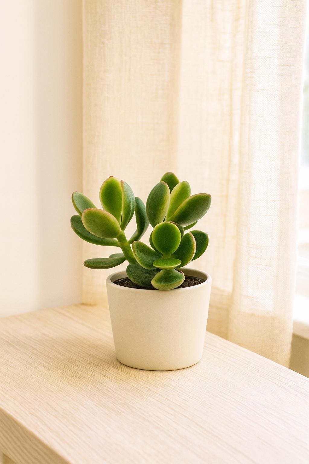 Succulent Crassula Jade Variegated Succulent 4" Pot Austin Jungle Co.