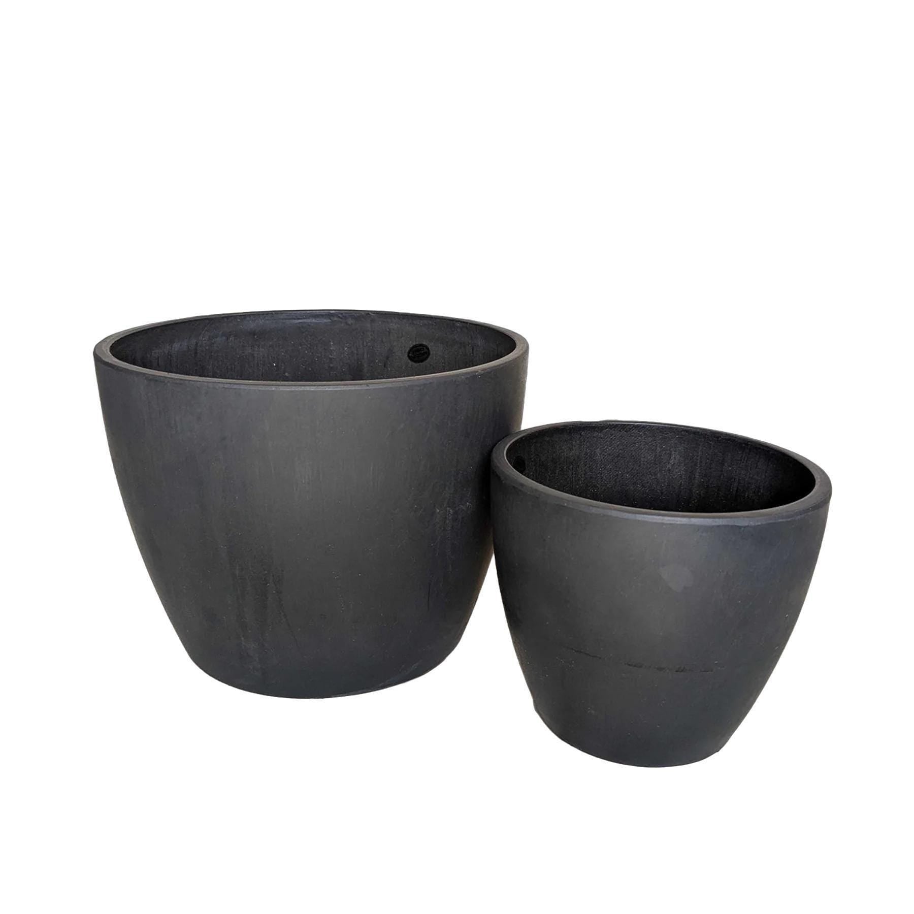 Black and TerraCotta Eco Pots