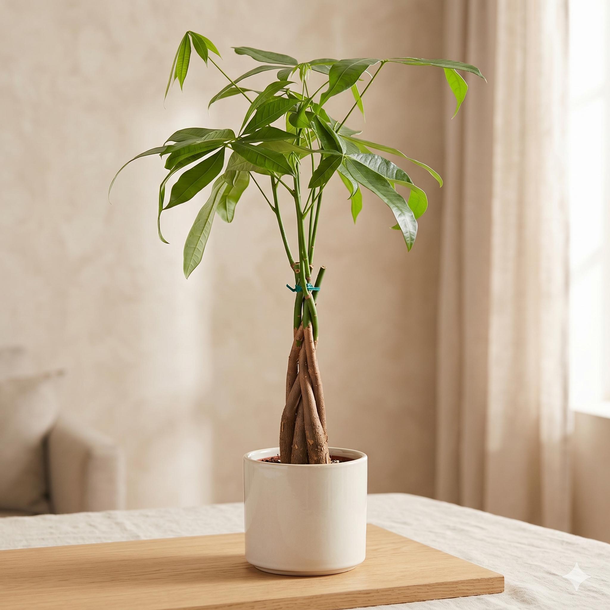 Money Tree 'Guiana Chestnut' Pachira Braid Indoor Plants 3" Pot / Nursery Pot Austin Jungle Co.