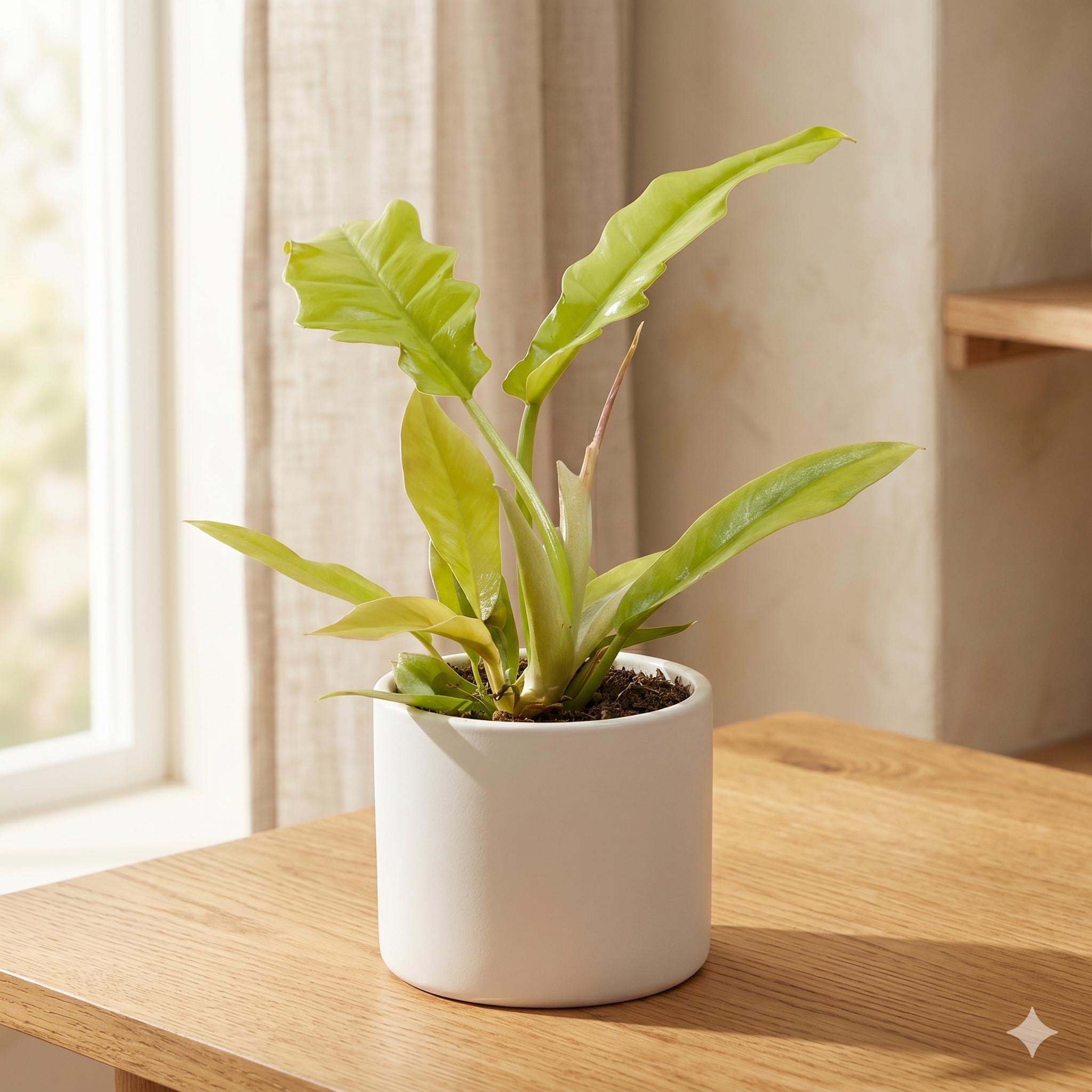 Philodendron 'Golden Crocodile' Indoor Plants 4" Pot Austin Jungle Co.