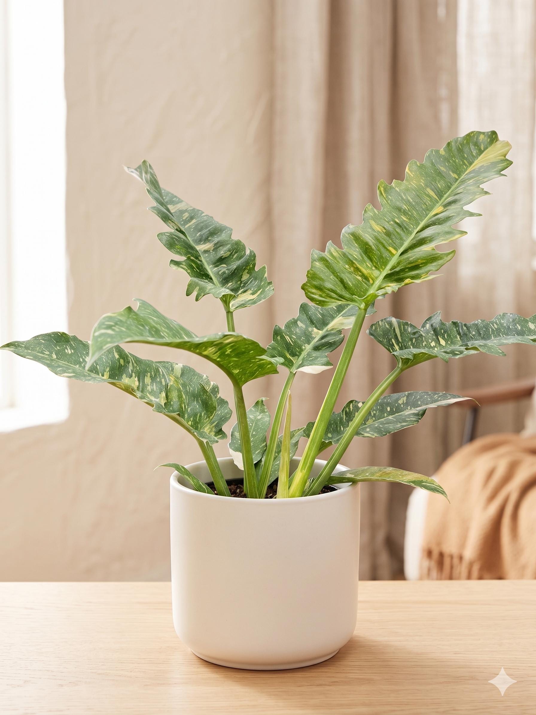 Philodendron Ring of Fire Variegated Indoor Plants 2" Pot Austin Jungle Co.