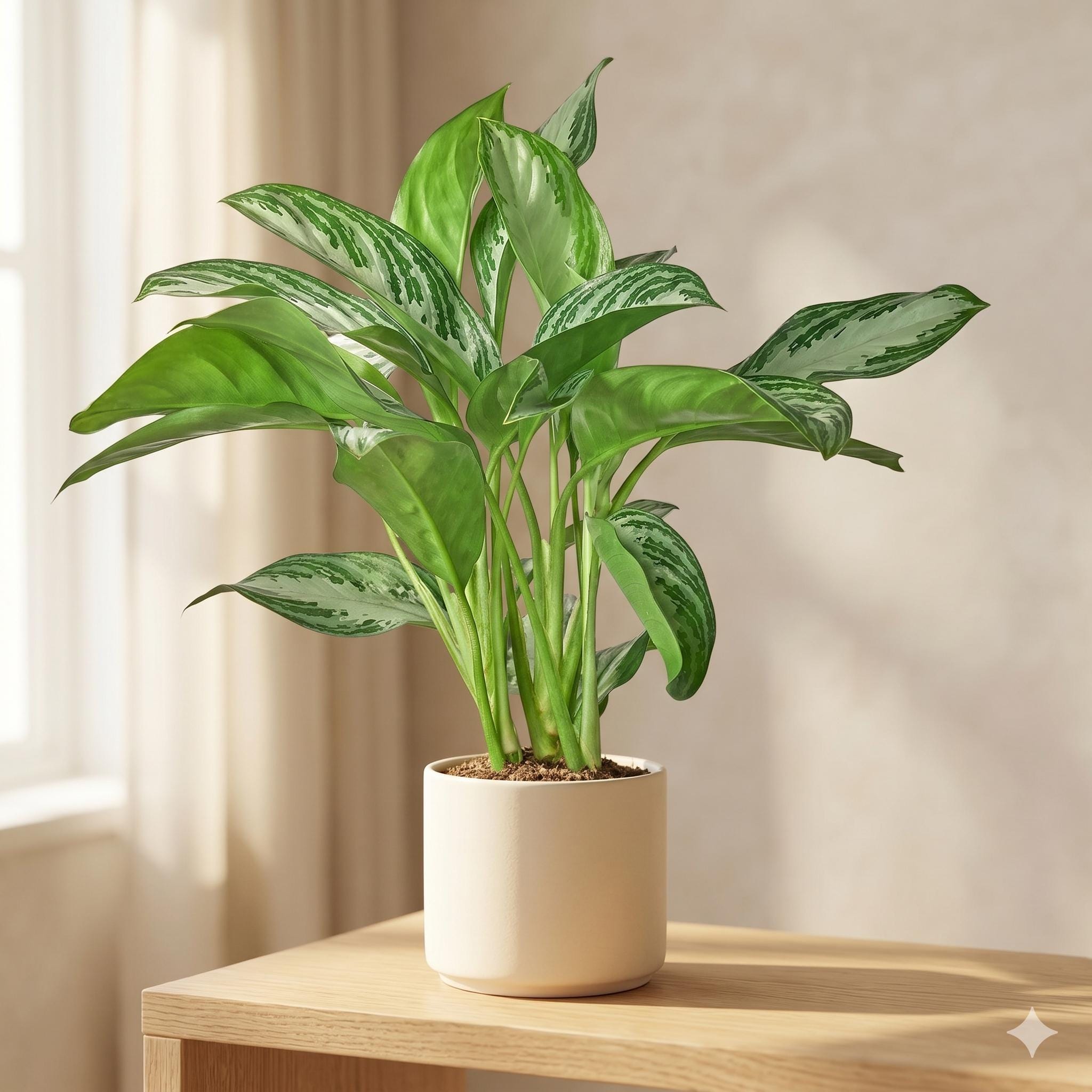 Chinese Evergreen 'Silver Bay' Indoor Plants 4" Pot Austin Jungle Co.