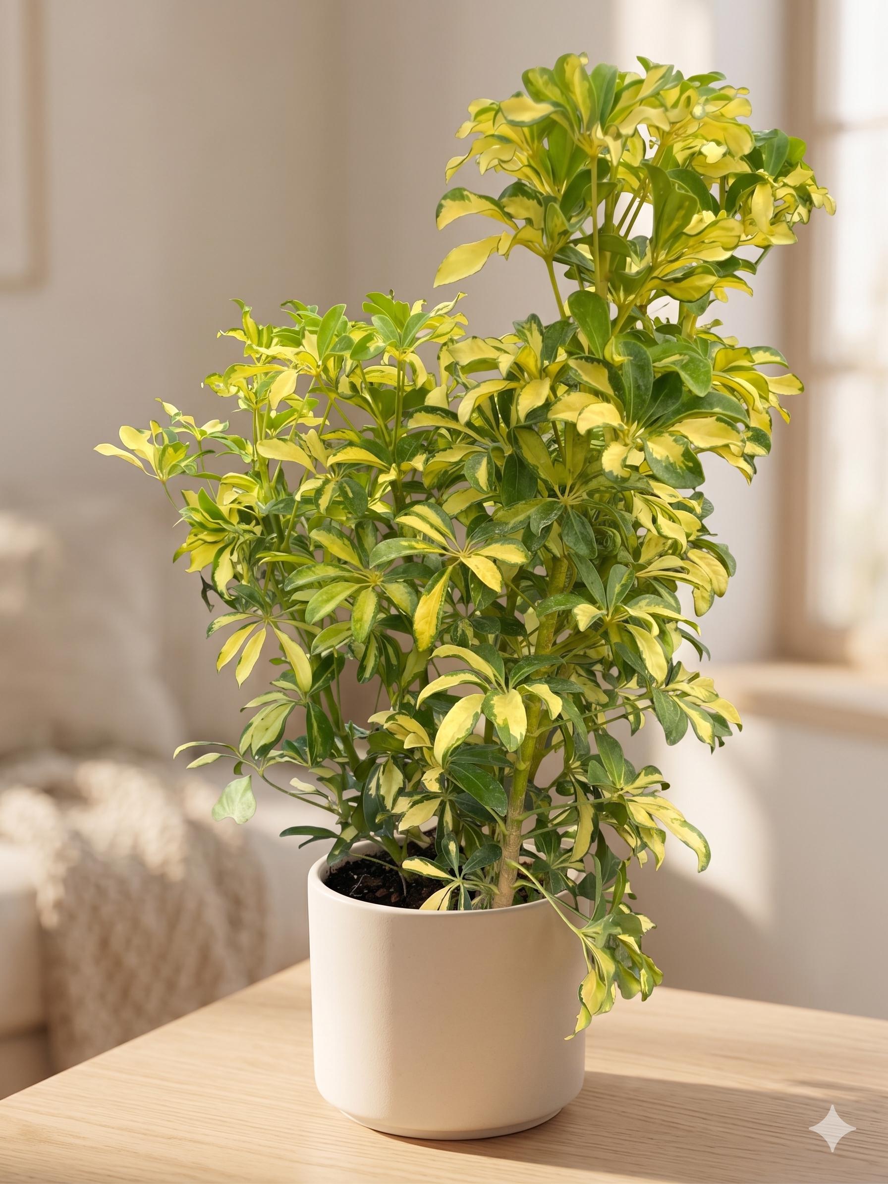 Schefflera Variegated Indoor Plants 4" Pot Austin Jungle Co.