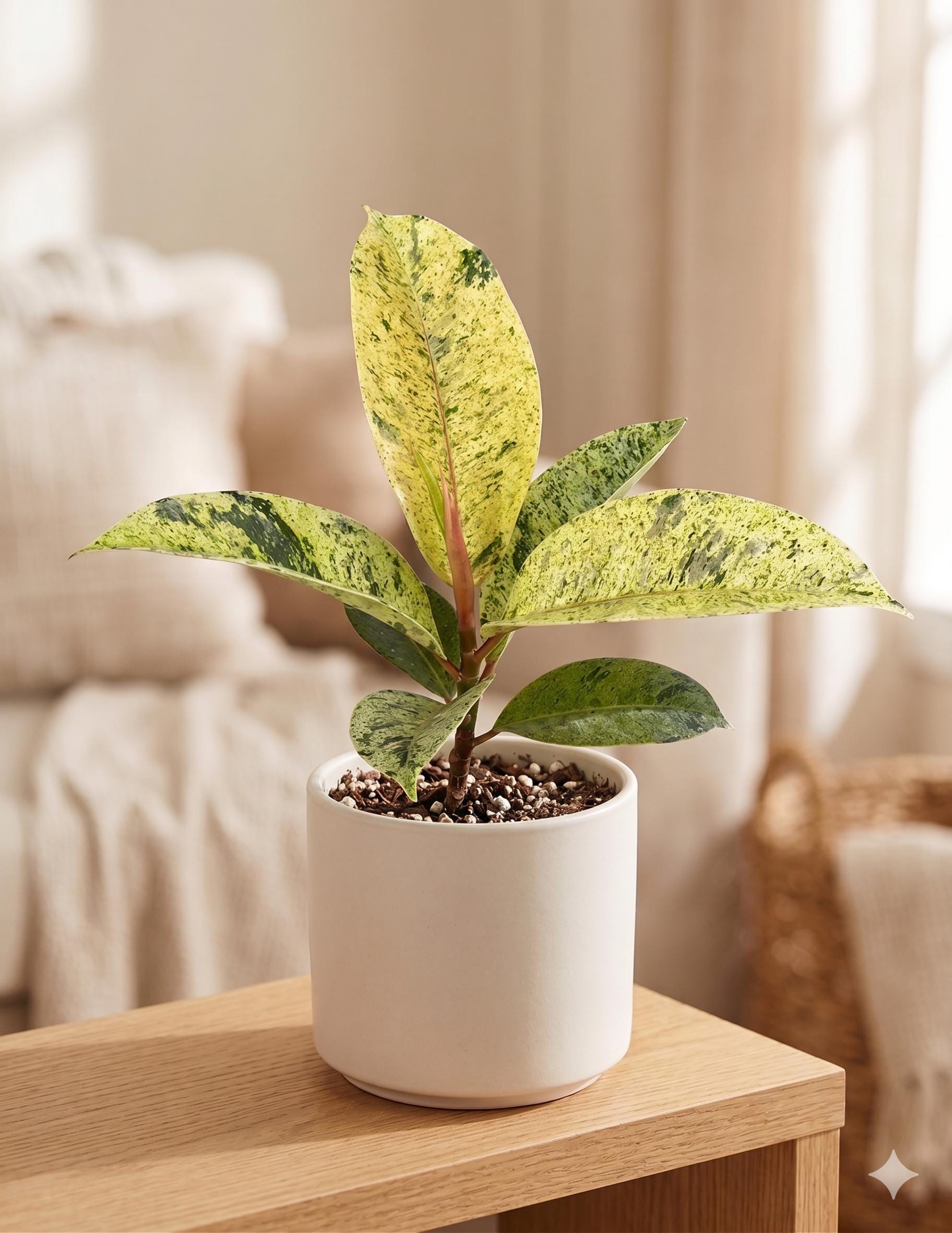 Ficus 'shivereana' (Moonshine) 2" Pot Austin Jungle Co.