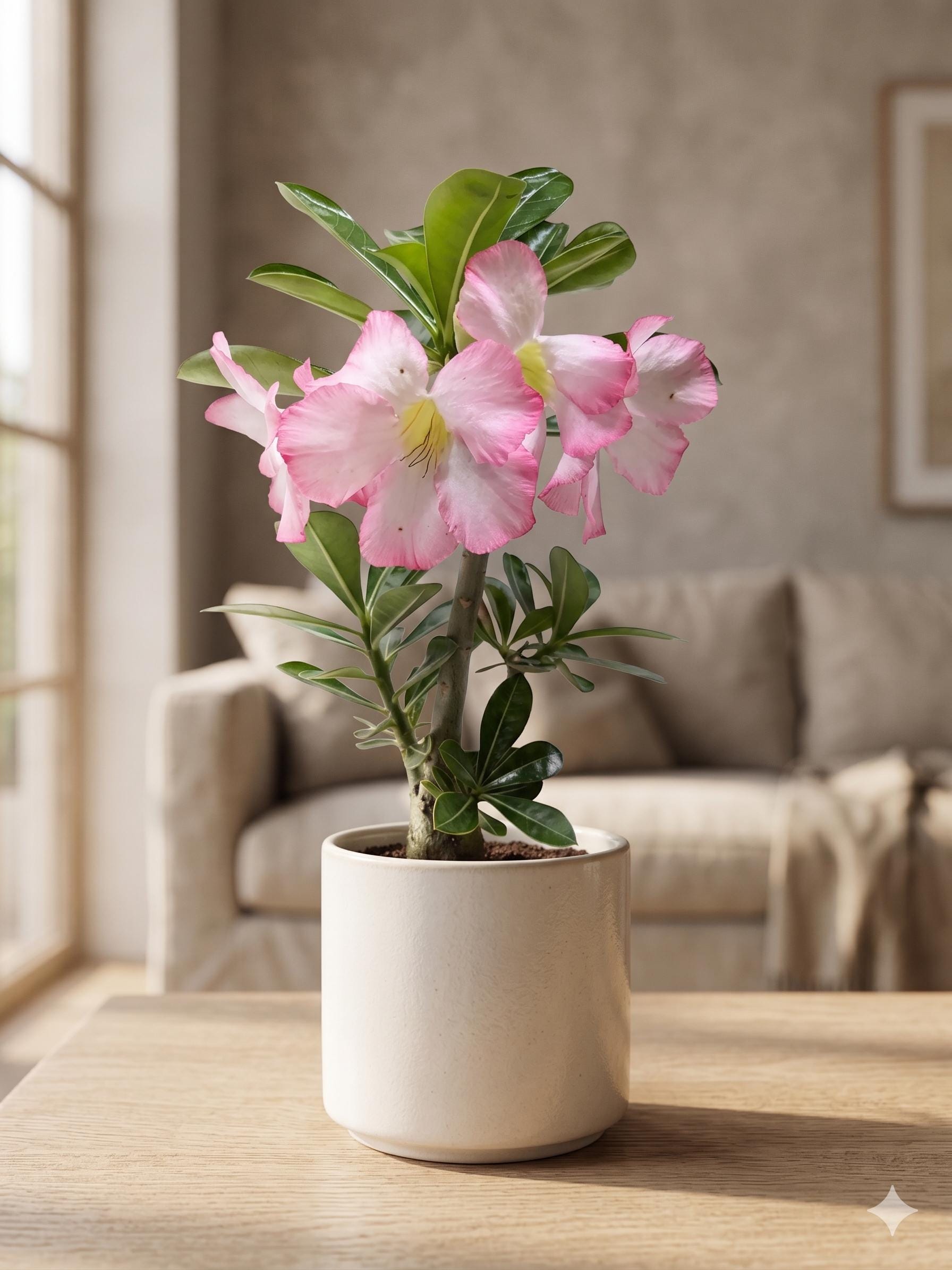 Succulent Adenium Obesum 'Desert Rose' Succulent 4" Pot Austin Jungle Co.