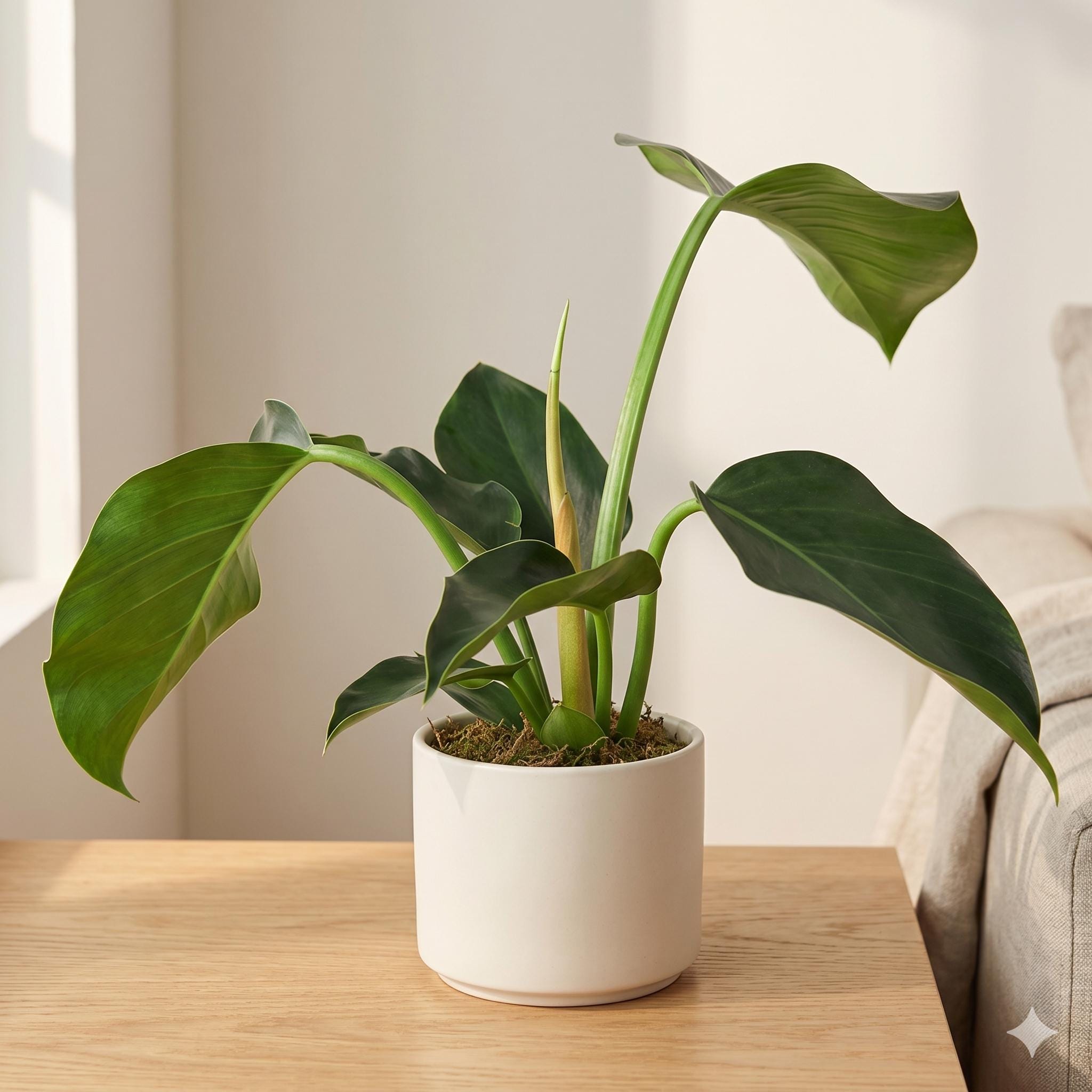 Philodendron 'Congo Green' 6" Plant 4" Pot Austin Jungle Co.