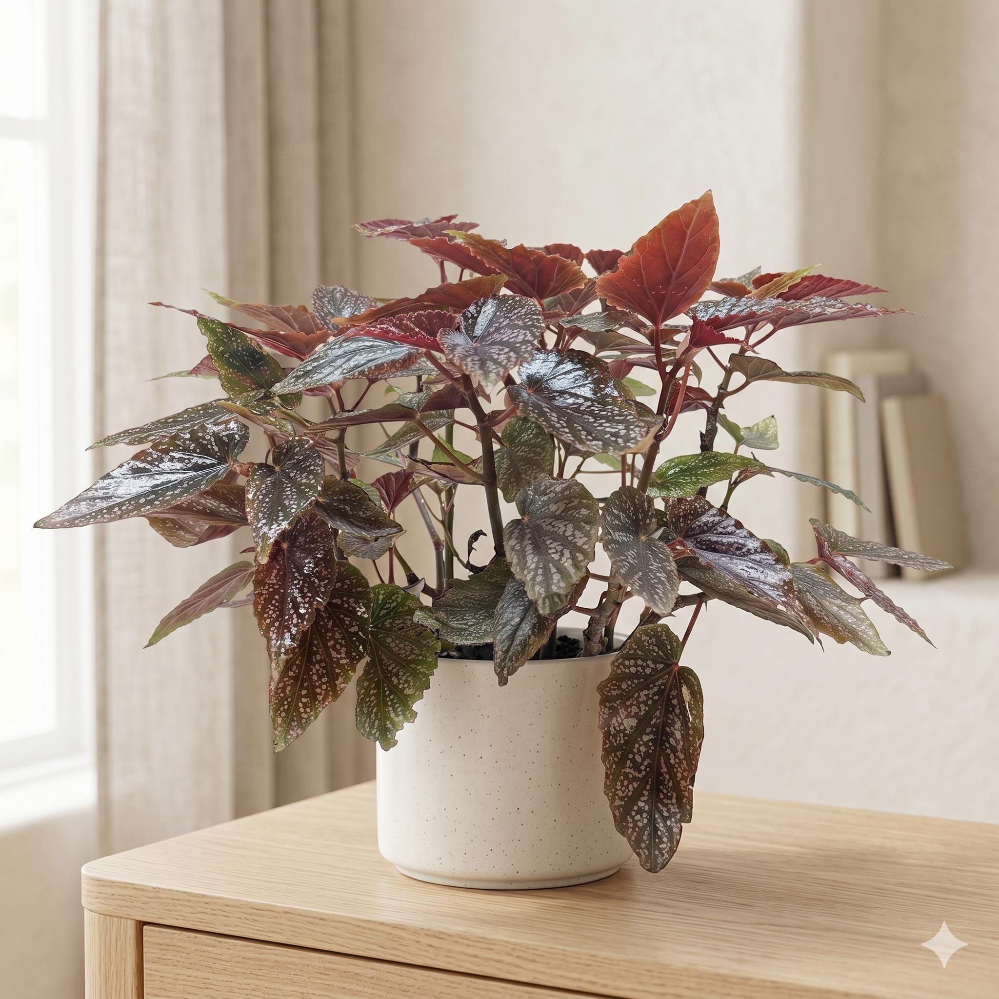 Begonia 'Corallina' Indoor Plants 6" Pot Austin Jungle Co.
