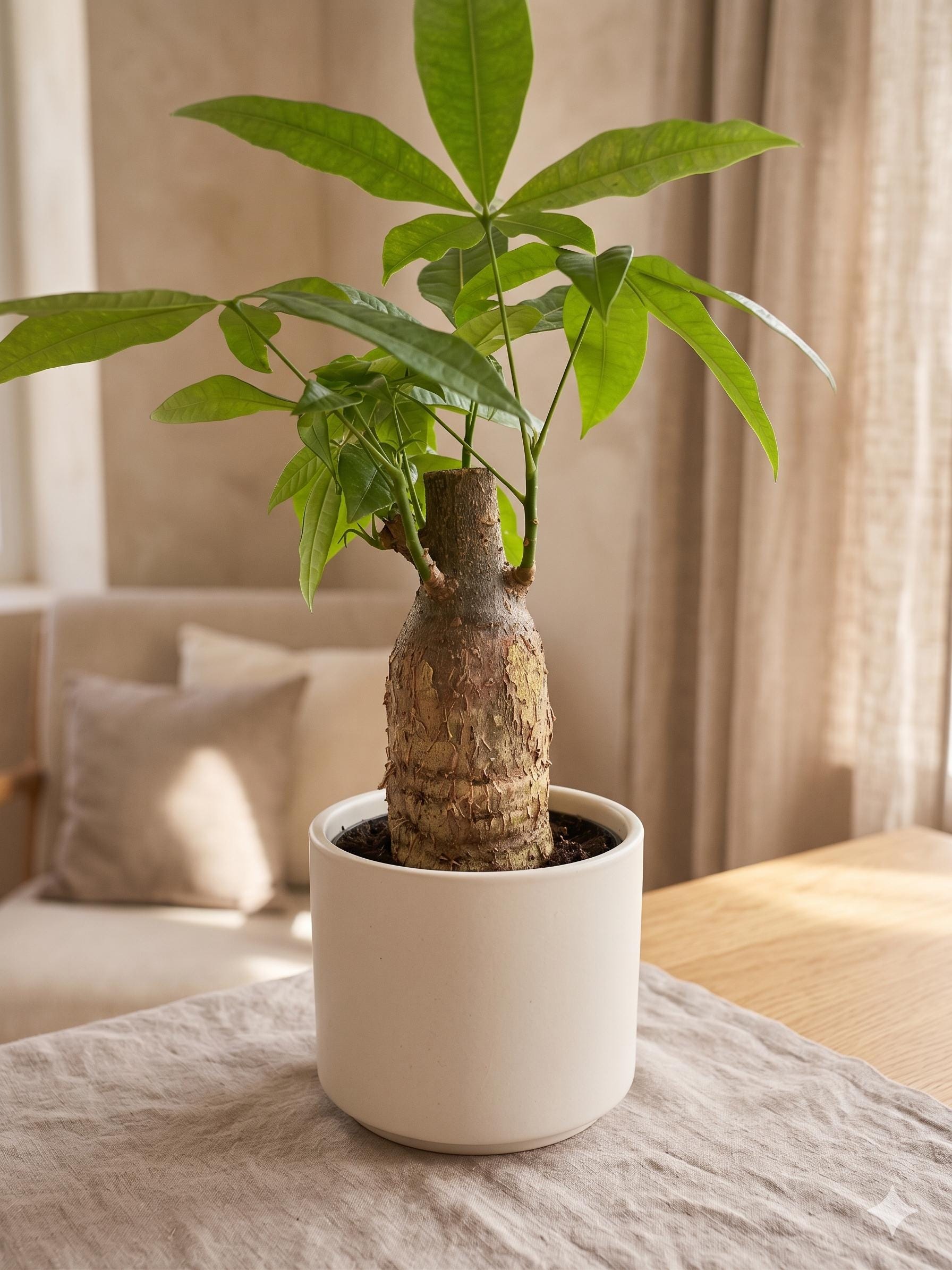 Money Tree 'Guiana Chestnut' Pachira Stump Indoor Plants 4" Pot Austin Jungle Co.
