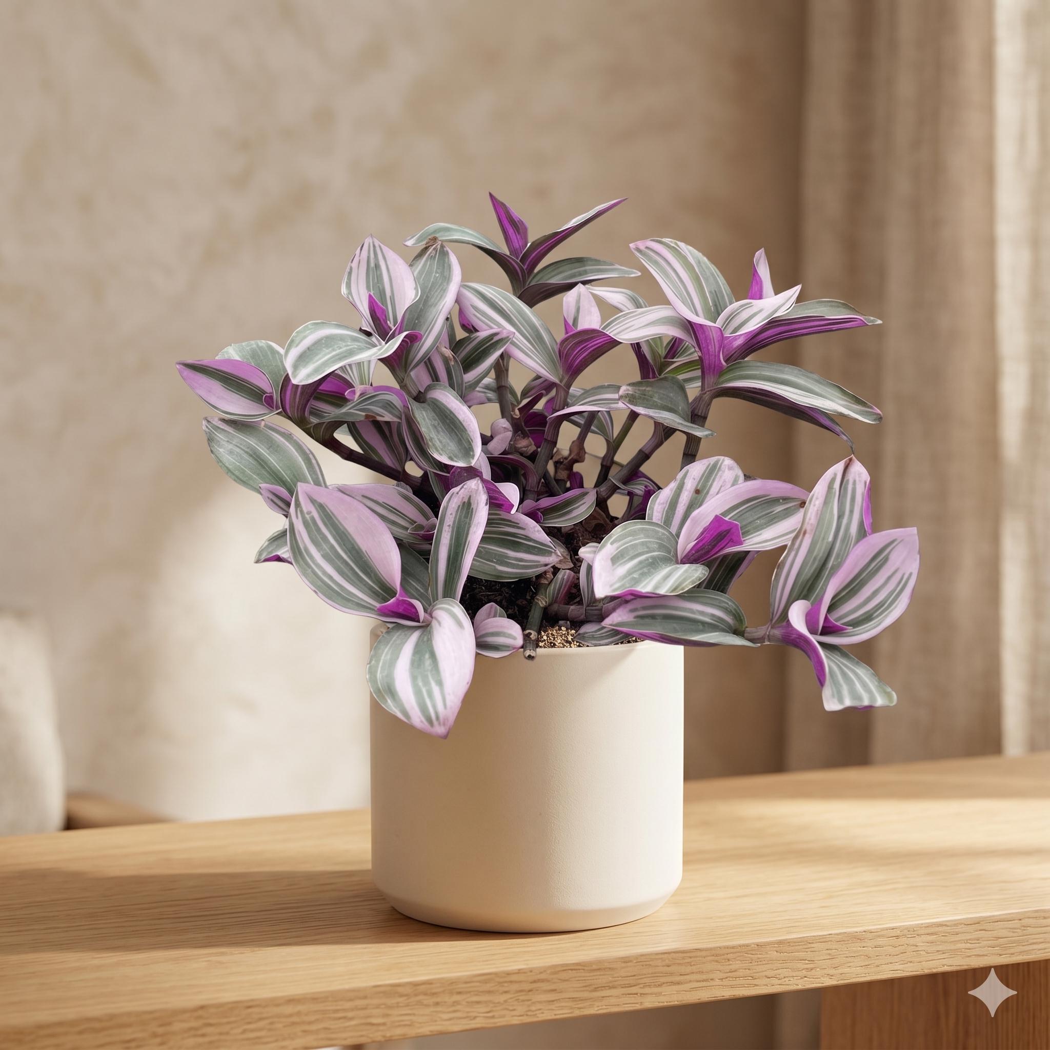 Tradescantia 'Nanouk' Indoor Plants 4" Pot Austin Jungle Co.