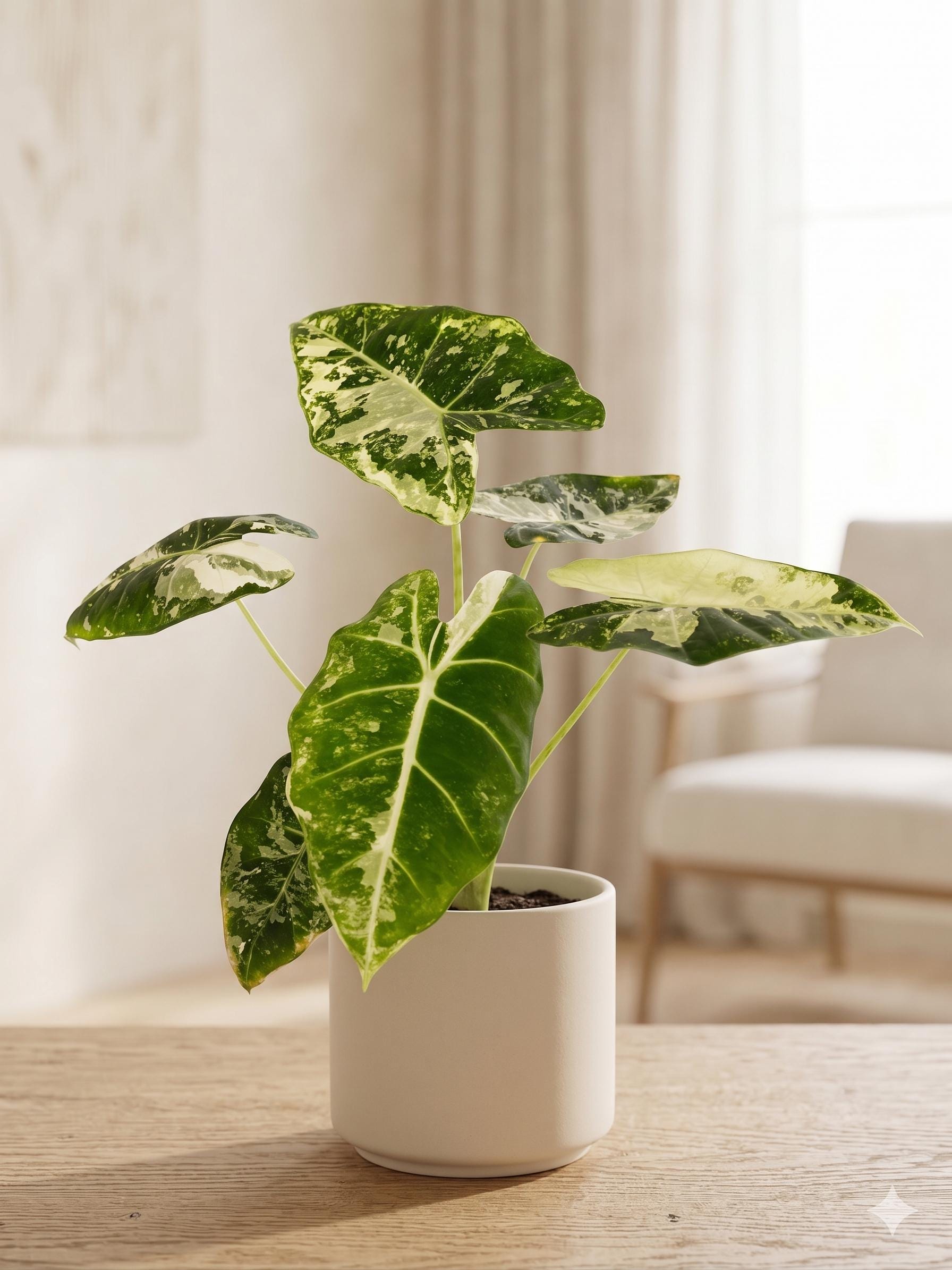Alocasia Micholitziana 'Frydek' Variegated - 4" Pot Indoor Plants 4" Pot Austin Jungle Co.