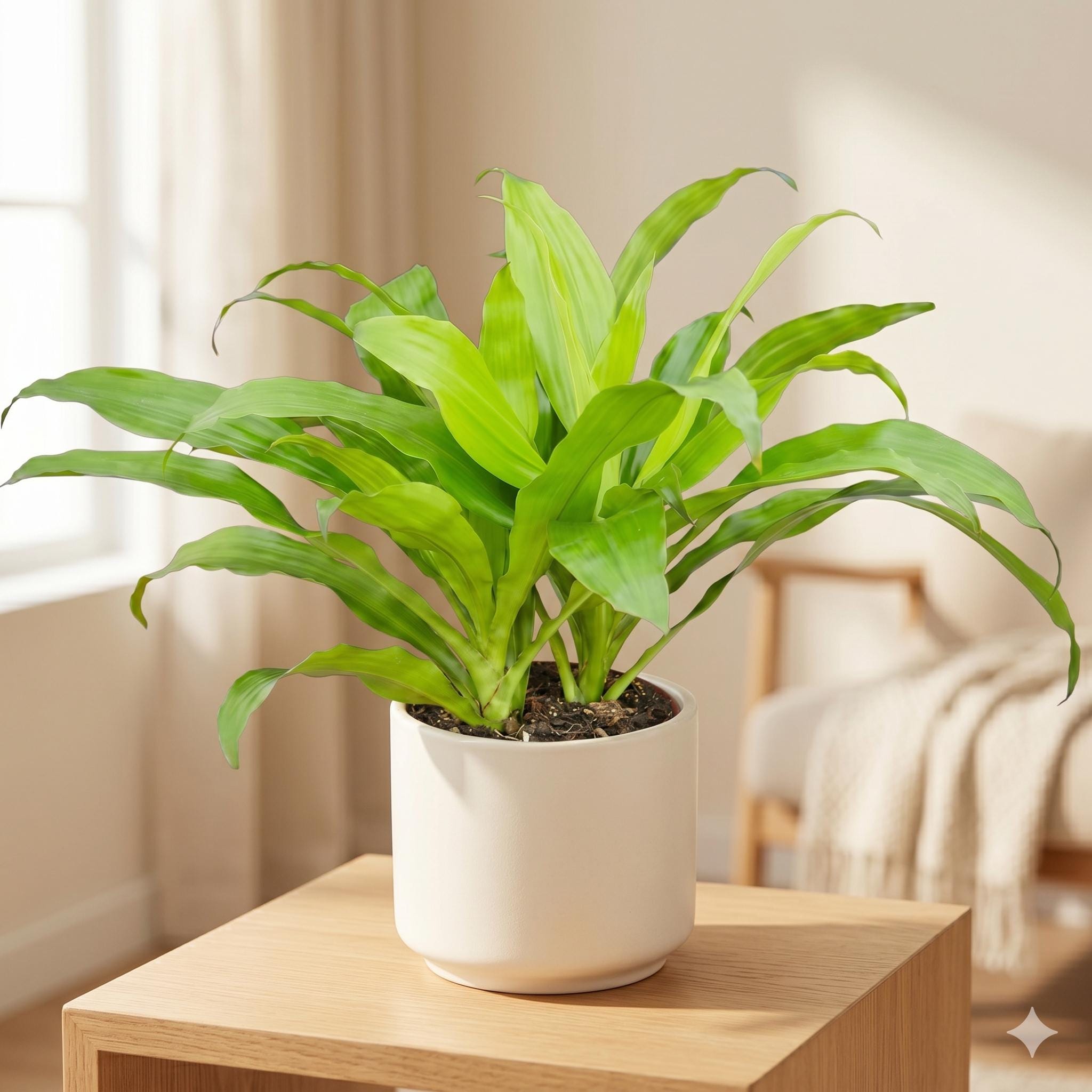 Dracaena 'Lime Light' Indoor Plants 6" Pot Austin Jungle Co.