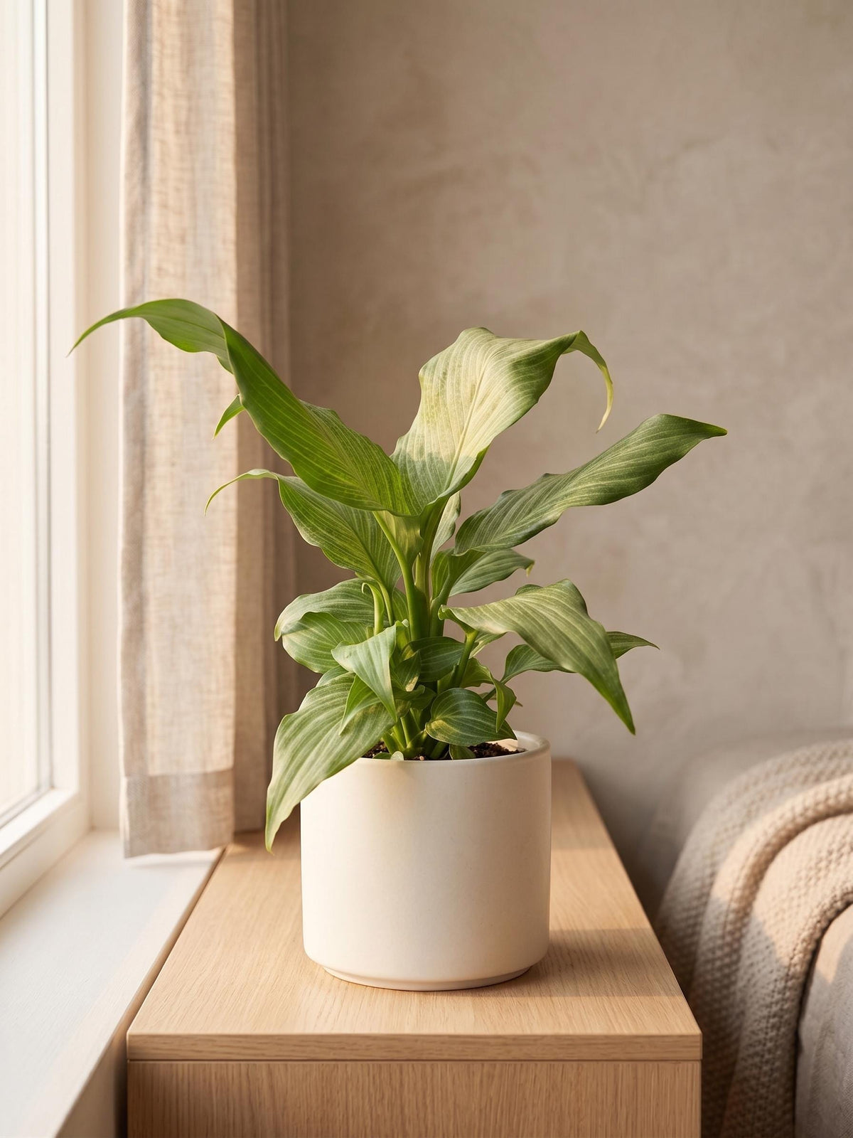 Spathiphyllum 'Platinum Mist' Default 4" Pot Austin Jungle Co.