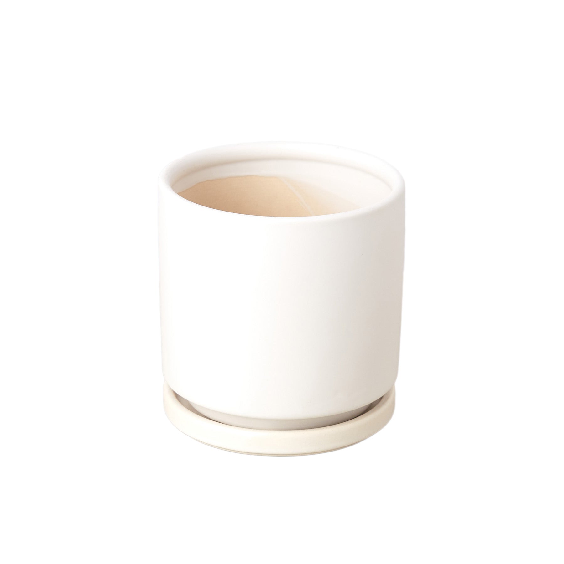Cylinder Pot - 4 and 6 Inch Accessories ($10 Ship/31oz) 4" Inch / Matte White Austin Jungle Co.