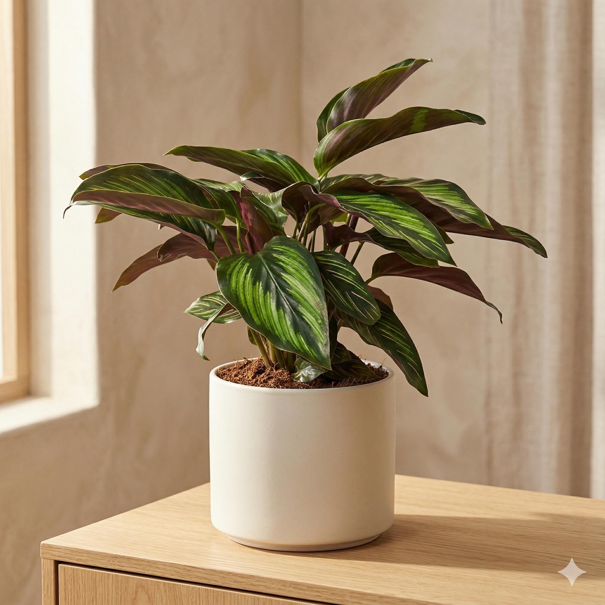 Calathea 'Beauty Star' Indoor Plants 4" Pot Austin Jungle Co.
