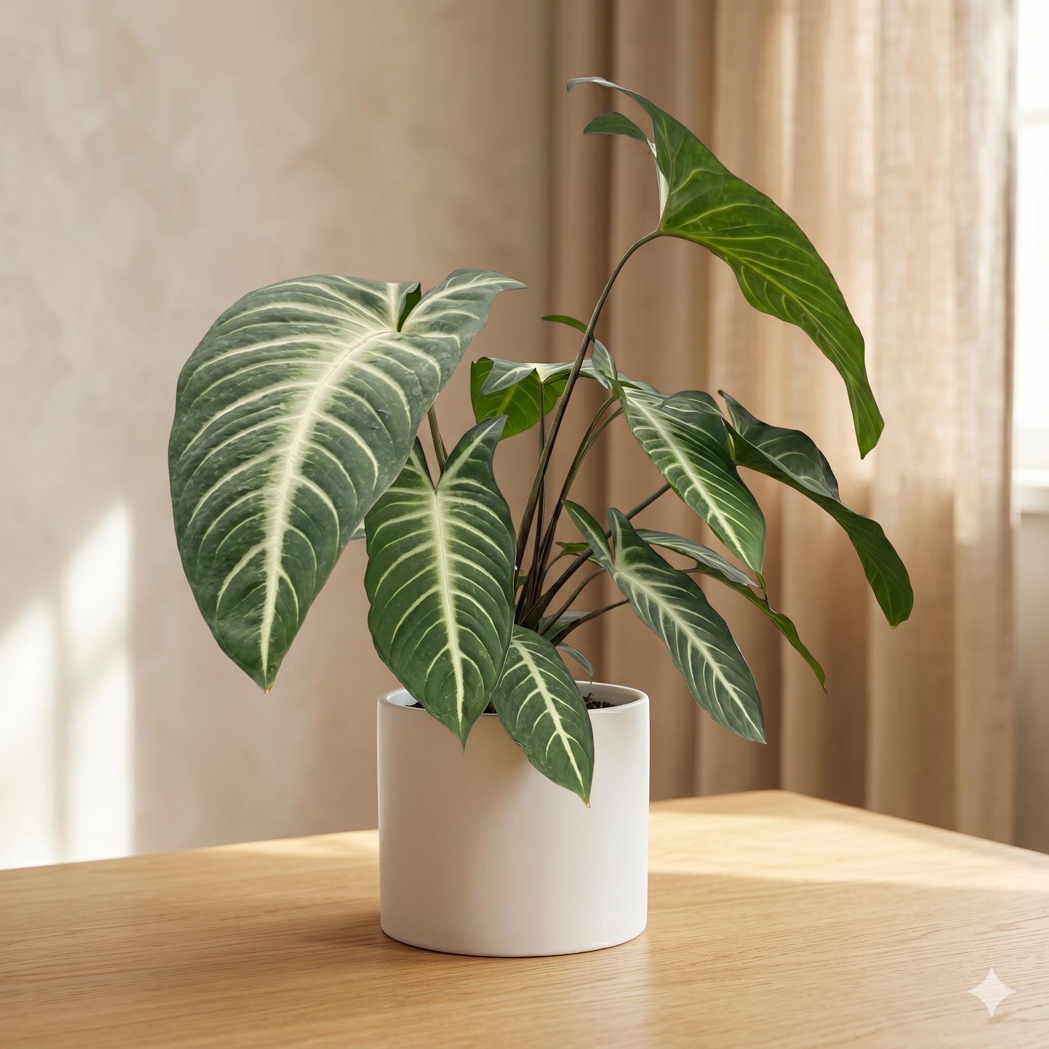 Xanthosoma 'Lendenii' Indoor Plants 4" Pot Austin Jungle Co.