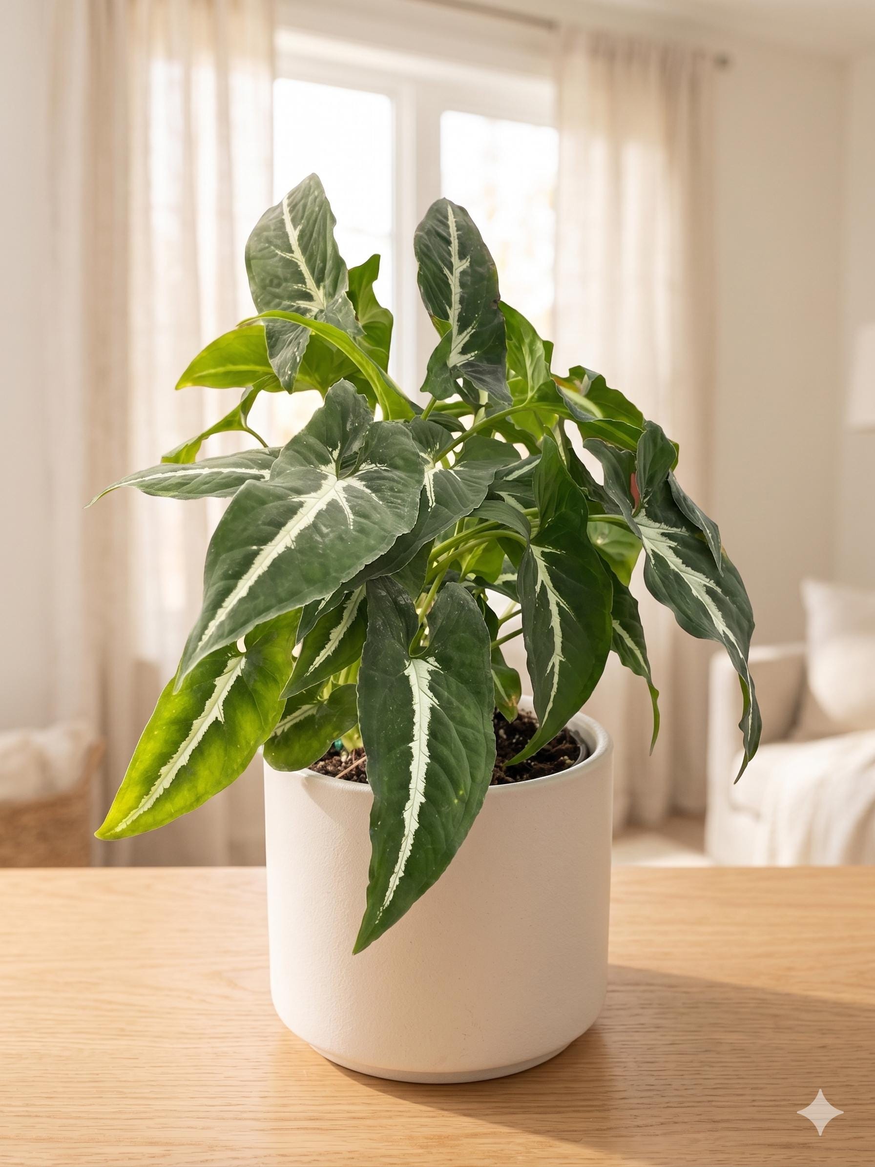 Syngonium wendlandii 'Black Velvet' 4" Pot Austin Jungle Co.