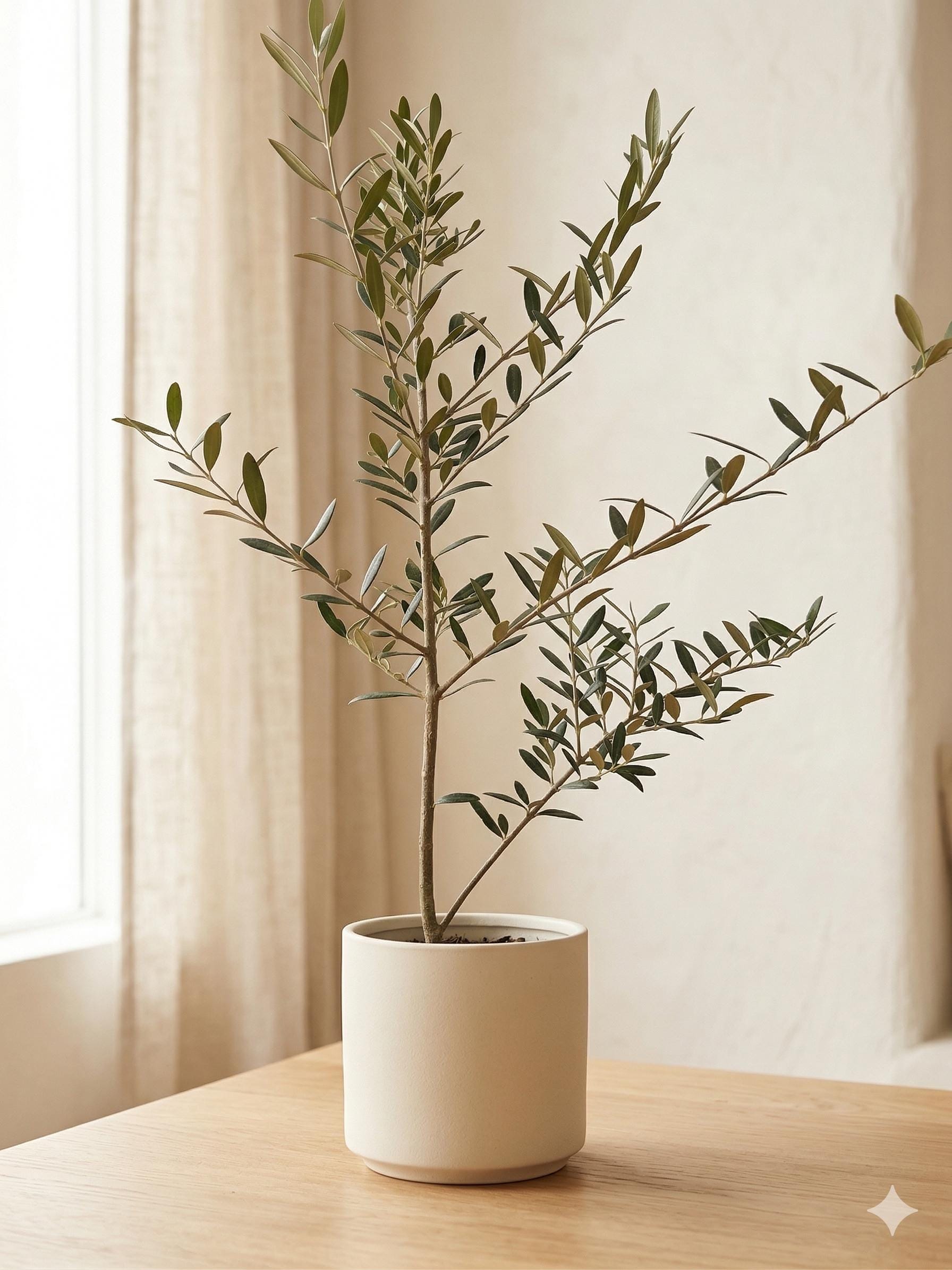 Common Olive Tree (Olea europaea) Indoor Plants 6" Pot Austin Jungle Co.