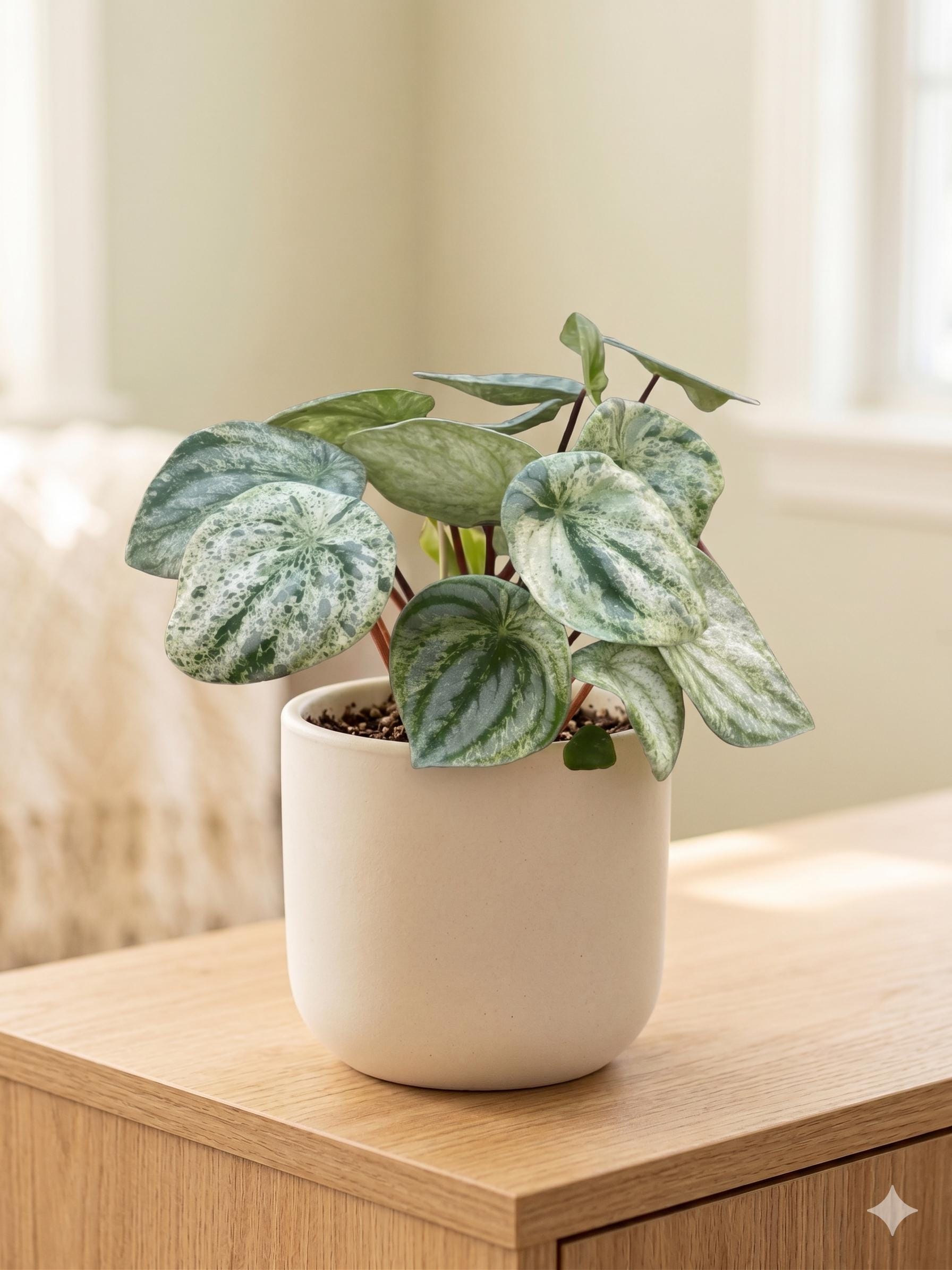 Peperomia 'Watermelon Variegated'