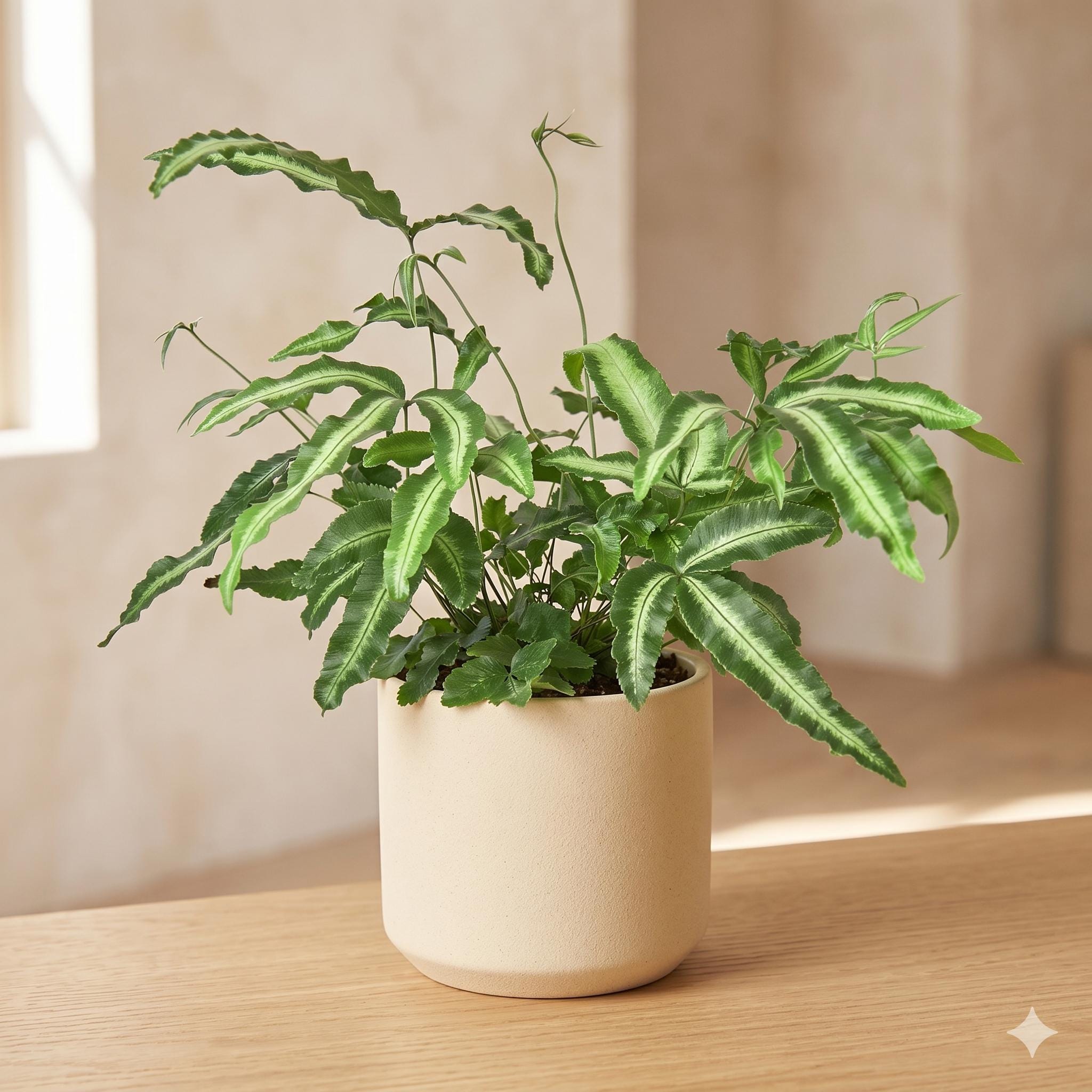 Pteris Cretica 'Albo Fern' Indoor Plants 3" Pot Austin Jungle Co.