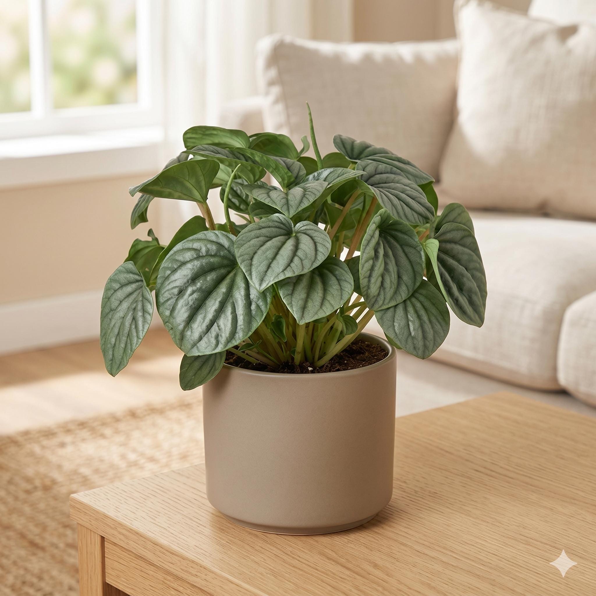 Peperomia 'Frost' Indoor Plants 4" Pot Austin Jungle Co.