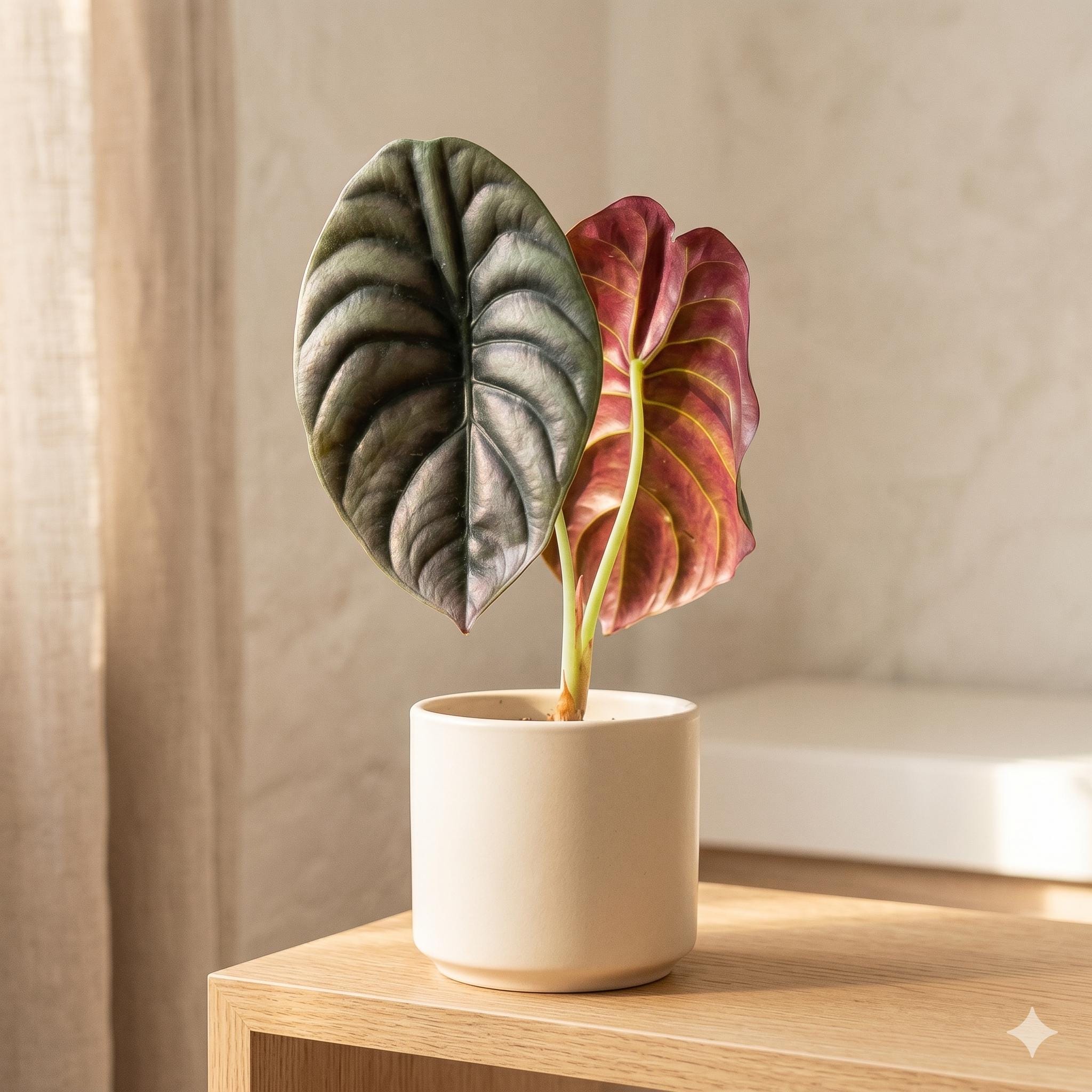 Alocasia 'Red Secret' 4" Pot Austin Jungle Co.
