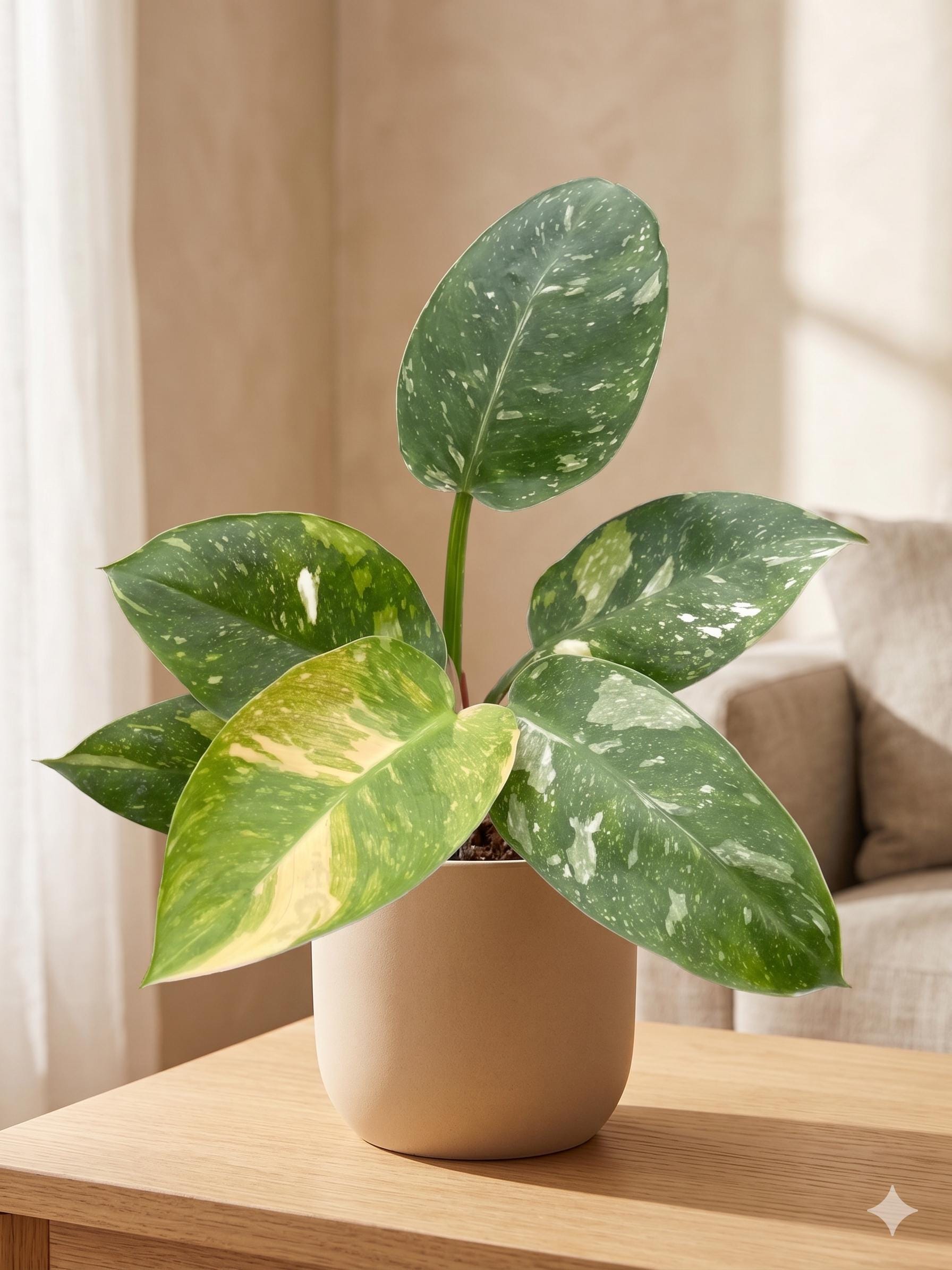 Philodendron 'Congo Nuclear' Indoor Plants 4" Pot Austin Jungle Co.