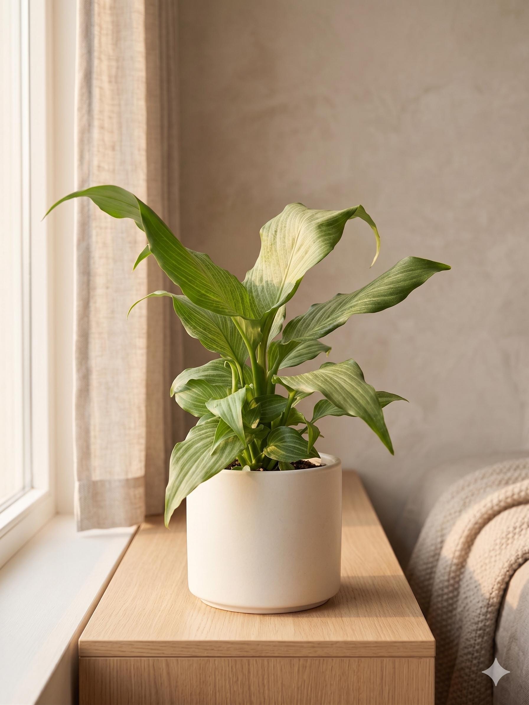 Spathiphyllum 'Platinum Mist' Default 4" Pot Austin Jungle Co.